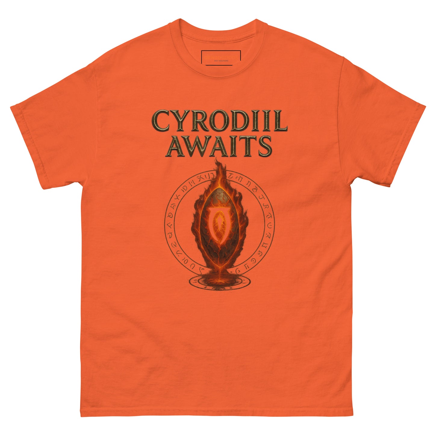 Oblivion Cyrodiil Awaits T-Shirt – Fiery Gate Tribute