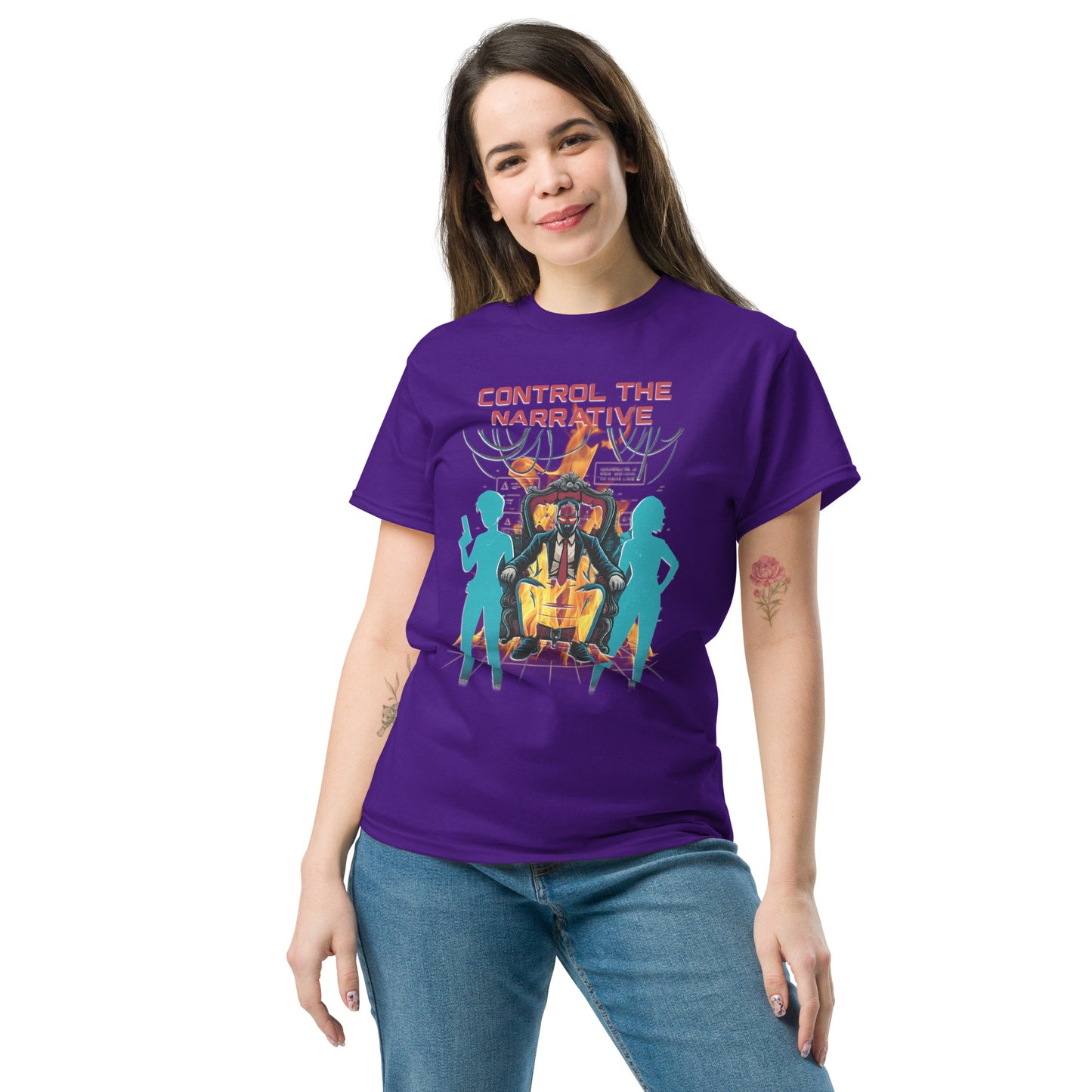 Control the Narrative T-Shirt – Dystopian Gamer Art
