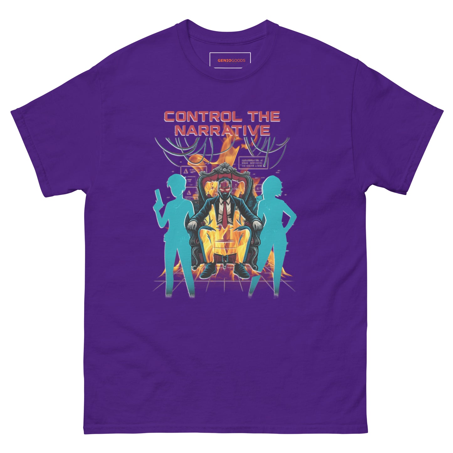 Control the Narrative T-Shirt – Dystopian Gamer Art