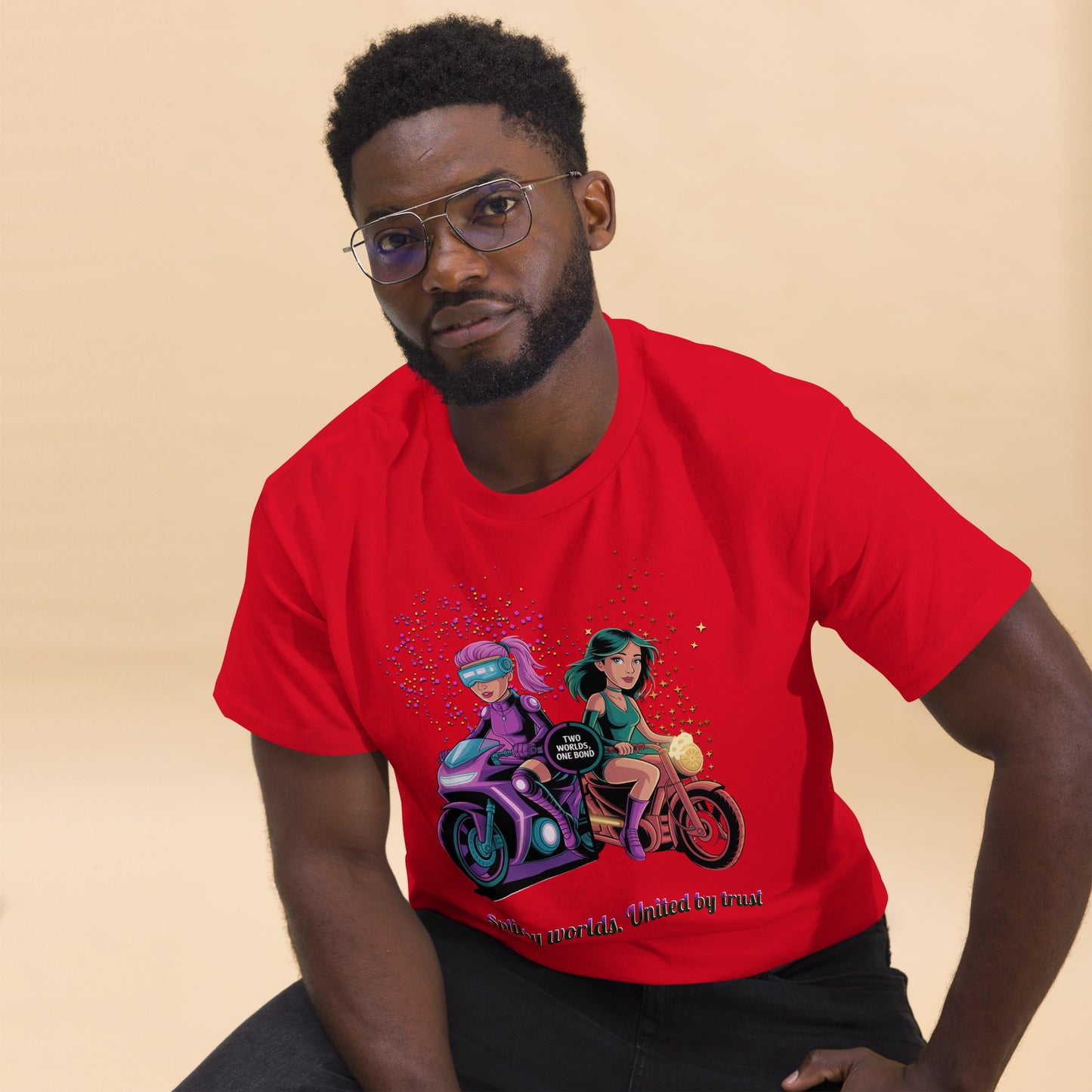 Two Worlds One Bond T-Shirt – Split Fiction Duo Ride