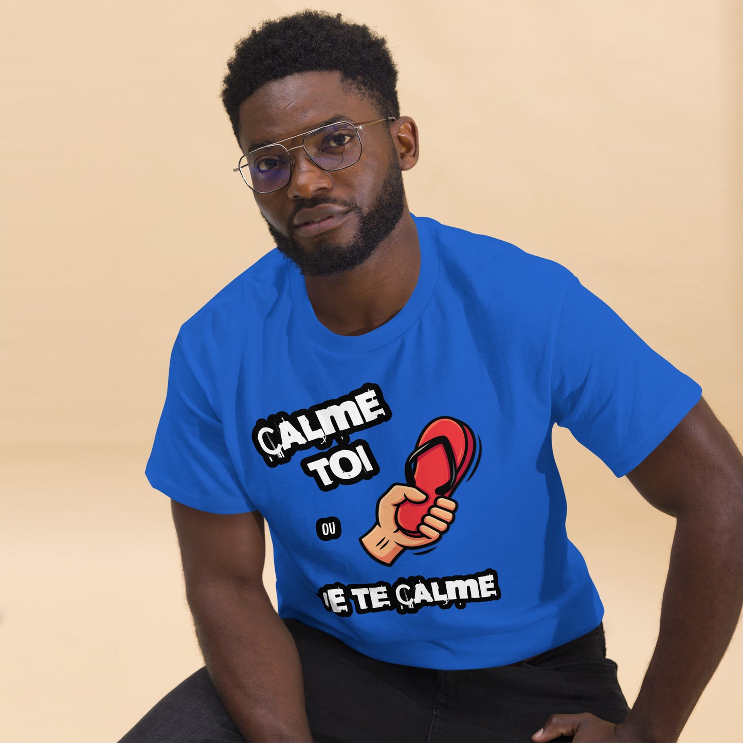 Calme Toi Ou Je Te Calme T-Shirt – French Meme Tee