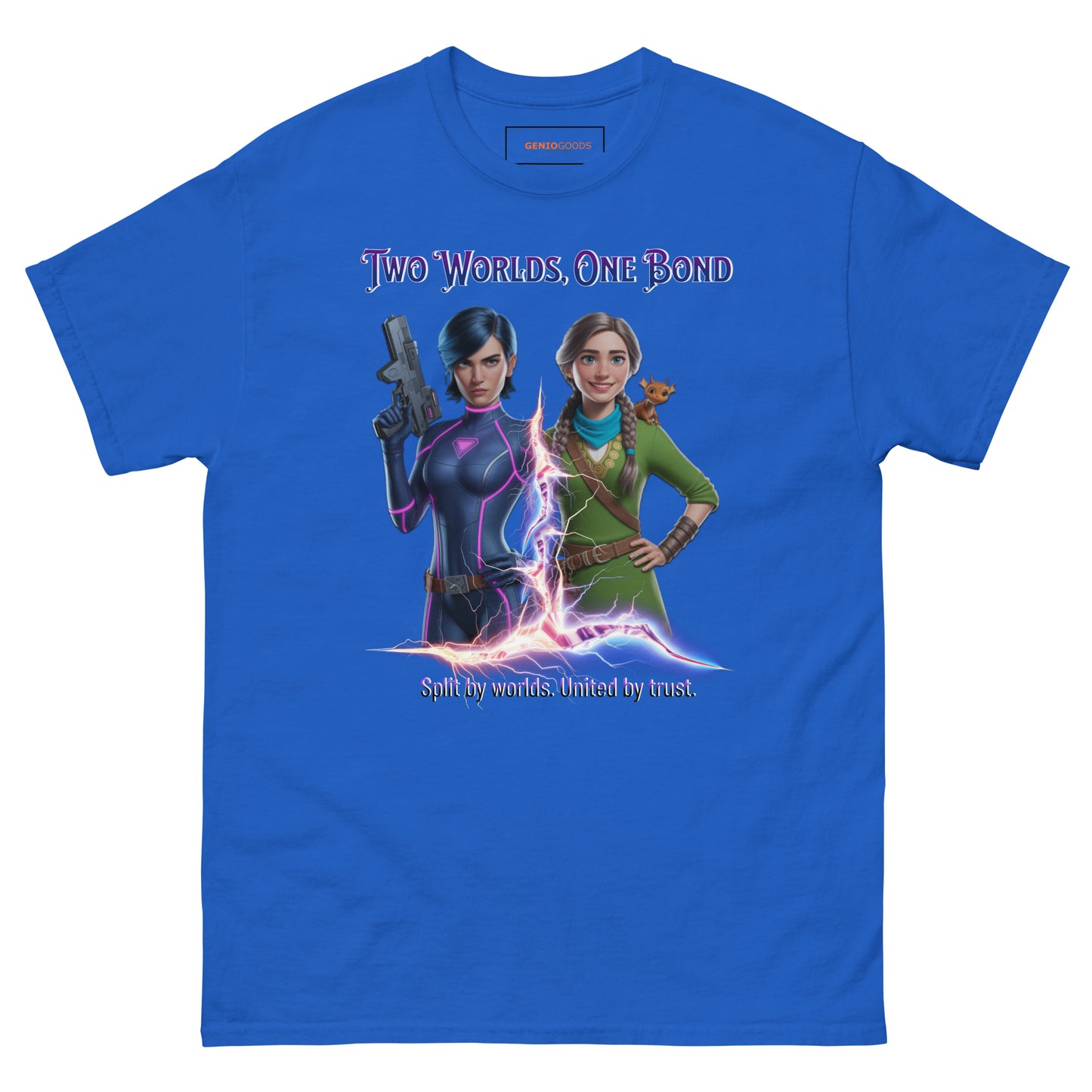 Two Worlds One Bond T-Shirt – Split Fiction Realistic Art