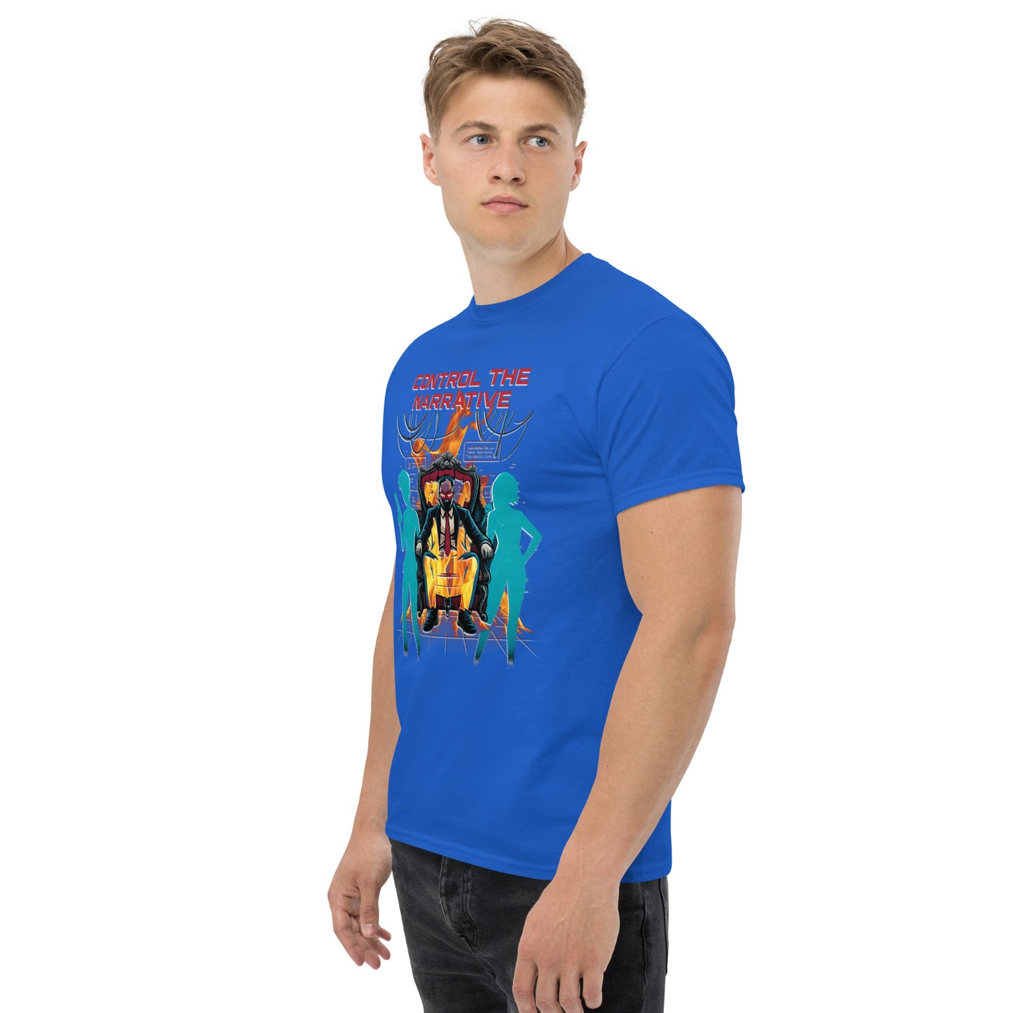Control the Narrative T-Shirt – Dystopian Gamer Art