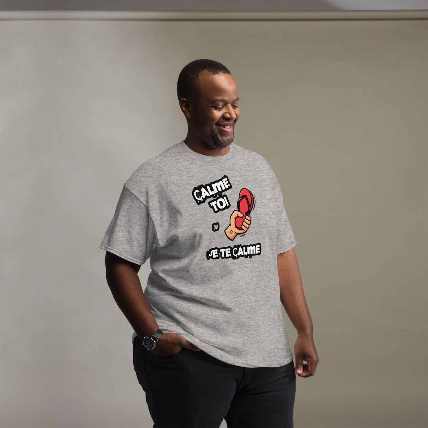 Calme Toi Ou Je Te Calme T-Shirt – French Meme Tee
