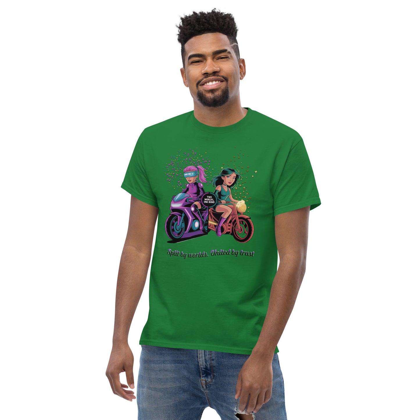 Two Worlds One Bond T-Shirt – Split Fiction Duo Ride