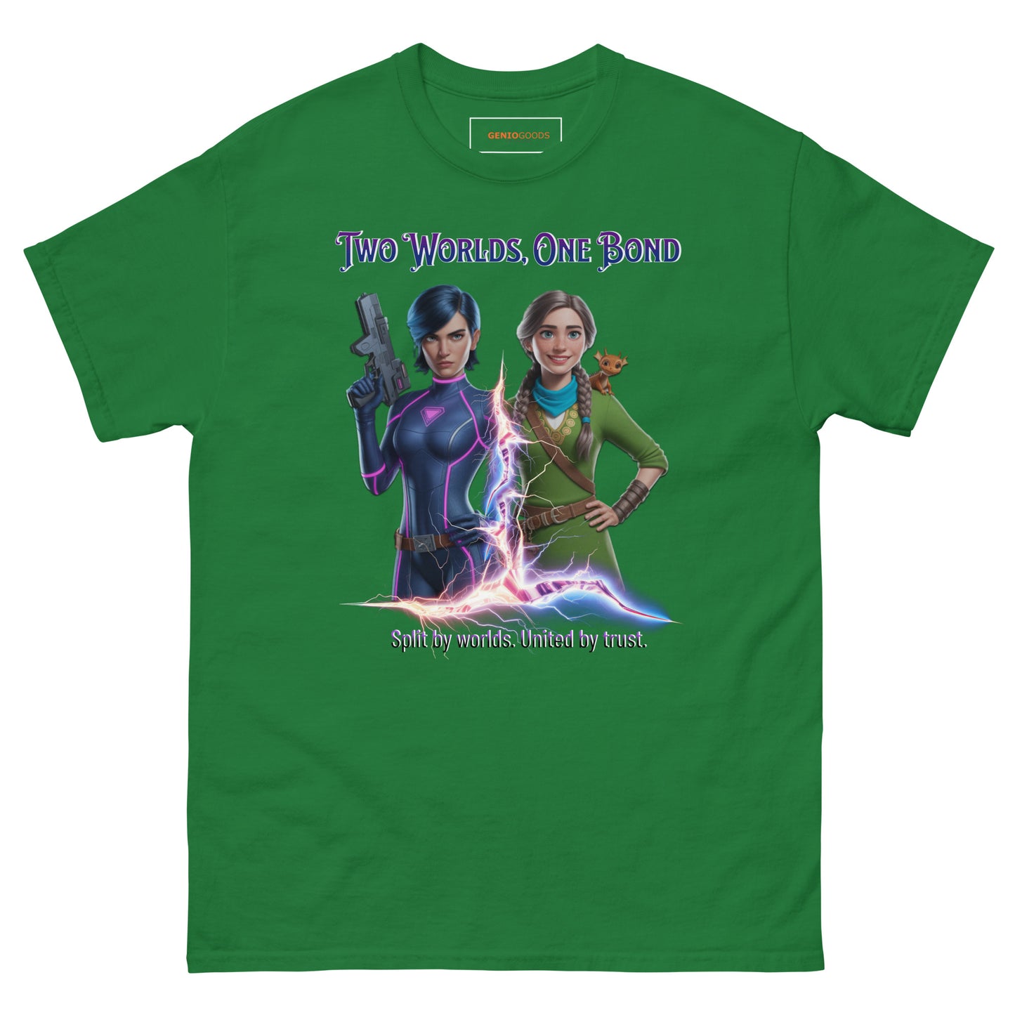 Two Worlds One Bond T-Shirt – Split Fiction Realistic Art