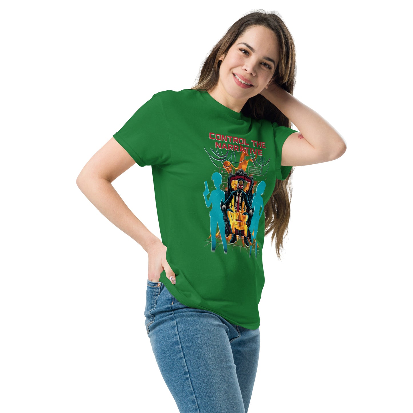 Control the Narrative T-Shirt – Dystopian Gamer Art
