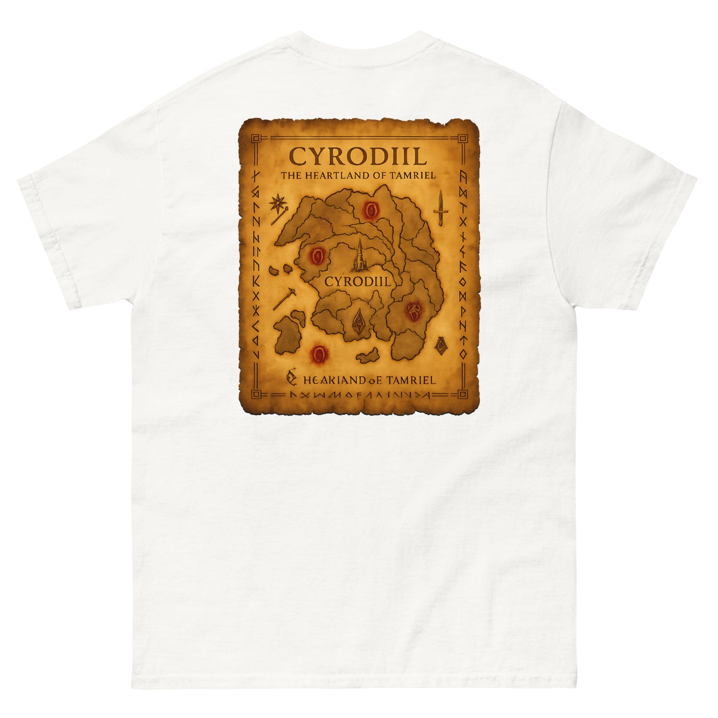 Oblivion Cyrodiil Map T-Shirt – Heartland of Tamriel