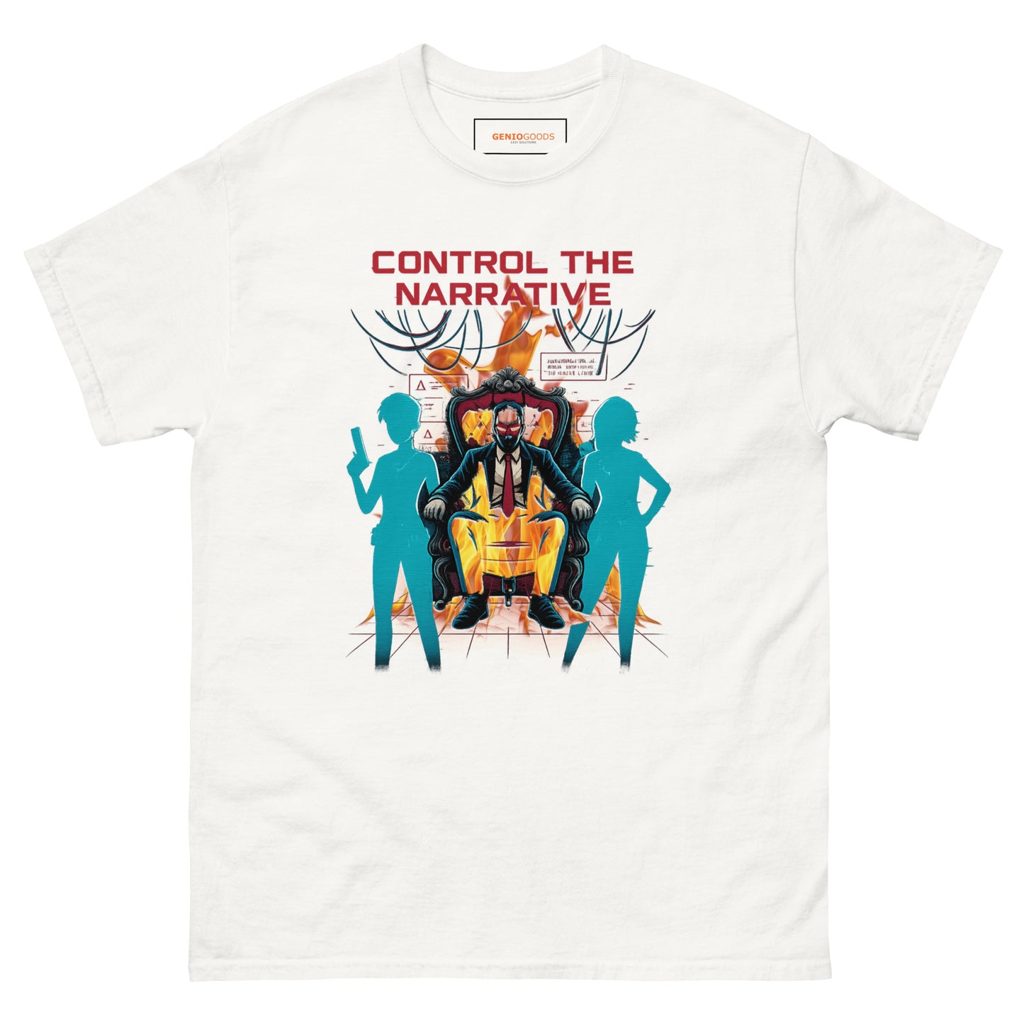Control the Narrative T-Shirt – Dystopian Gamer Art