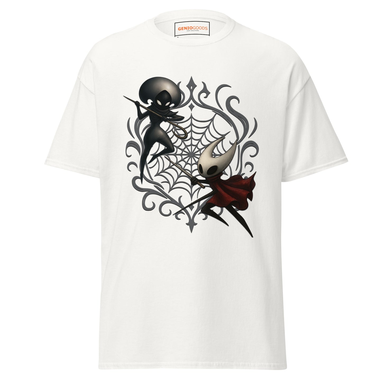 Hornet Hollow Knight Shirt – Silksong Battle Web Art – fan-made gamer merch by GenioGoods