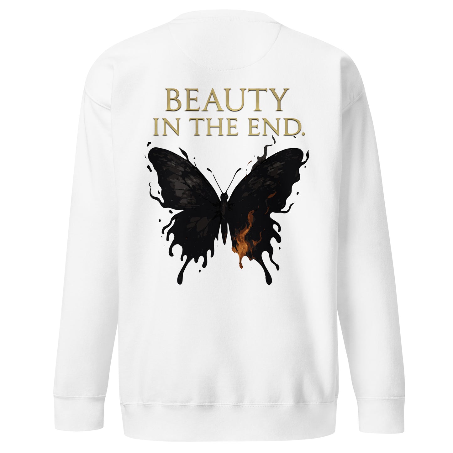 Dark Fantasy Sweatshirt – Beauty in the End - Clair Obscur 33 – fan-made gamer merch by GenioGoods