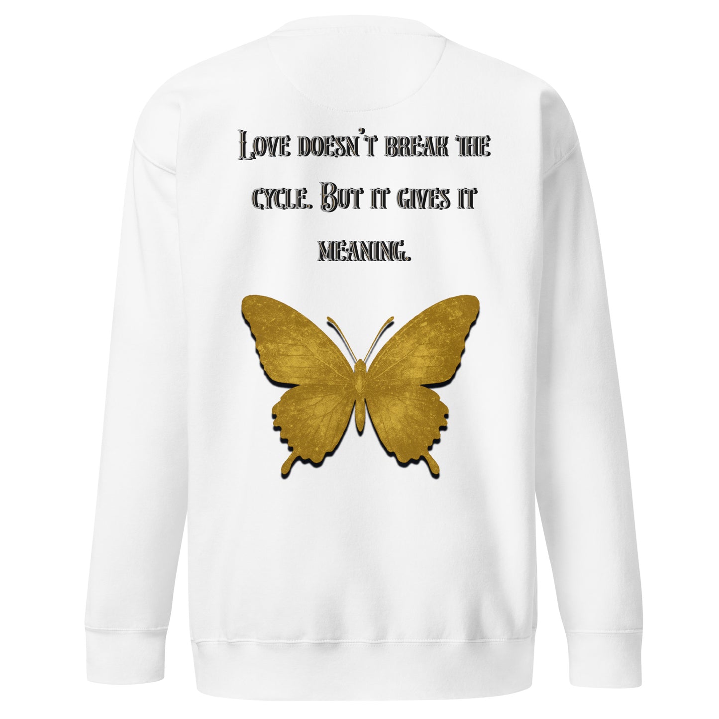 Clair Obscur Sweatshirt – Love Gives the Cycle Meaning – fan-made gamer merch by GenioGoods