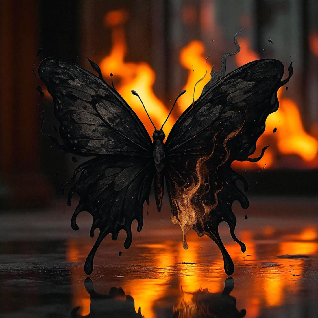Black butterfly symbolizing death, fire, and transformation in Clair Obscur: Expedition 33