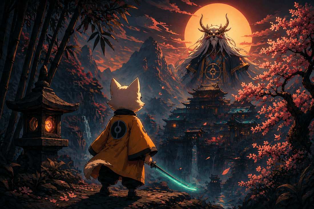 How to Get the True Ending in Nine Sols featured image showing a lone warrior facing the mystical world of New Kunlun with symbolic atmosphere, hidden tension, and final journey energy