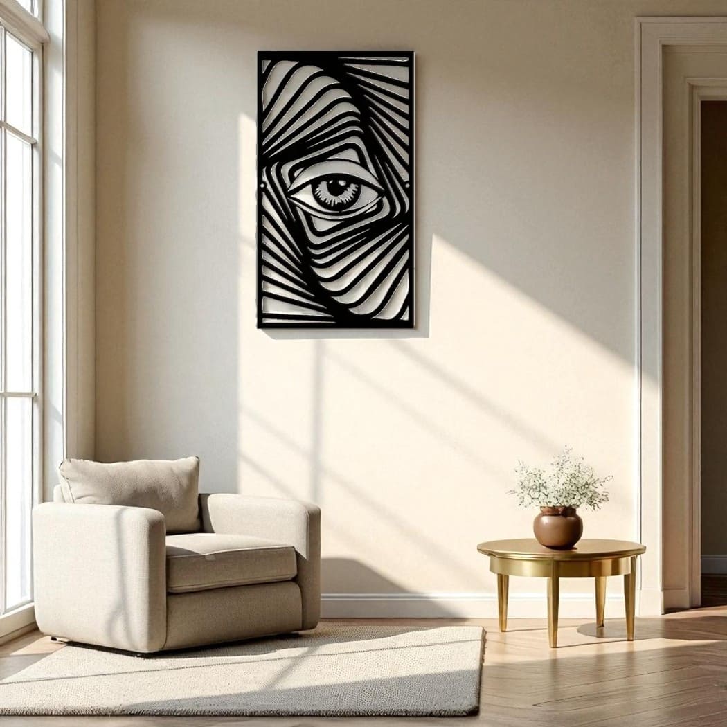 Eye Metal Wall Art – Abstract Decor for Bold Interiors