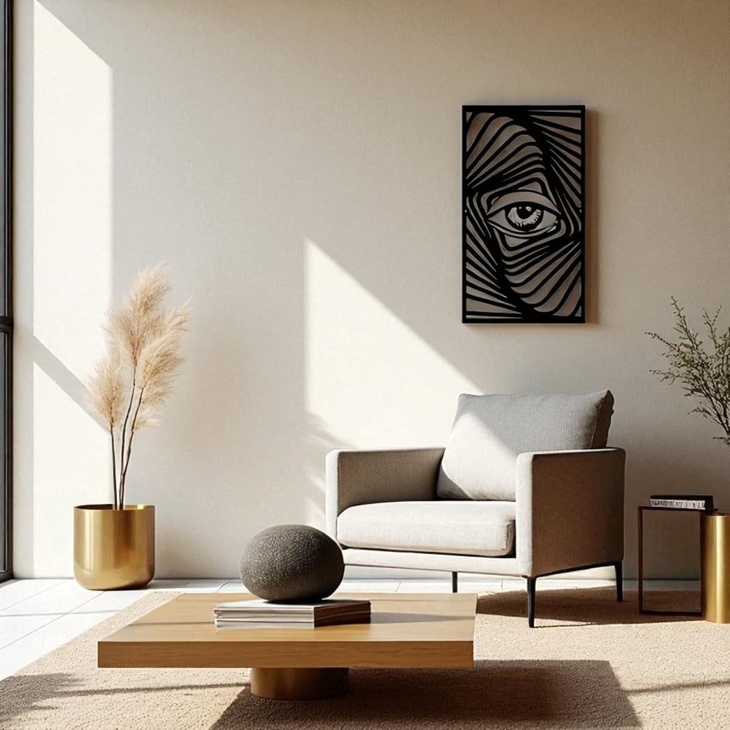Eye Metal Wall Art – Abstract Decor for Bold Interiors