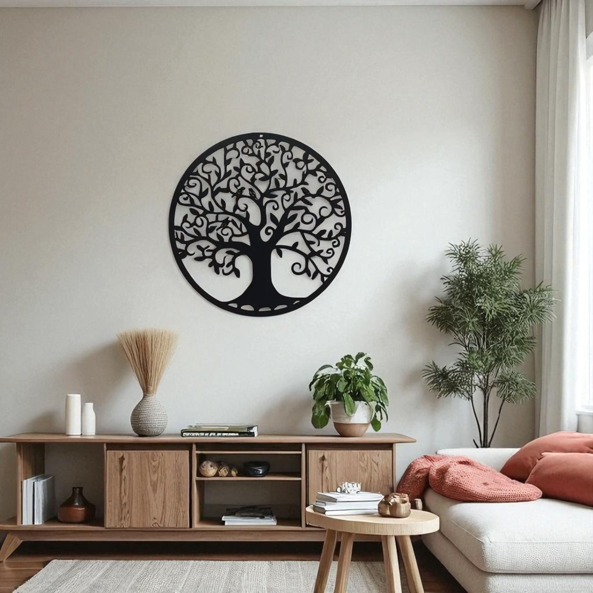 Tree of Life Metal Wall Art – Family Tree Hanging Décor
