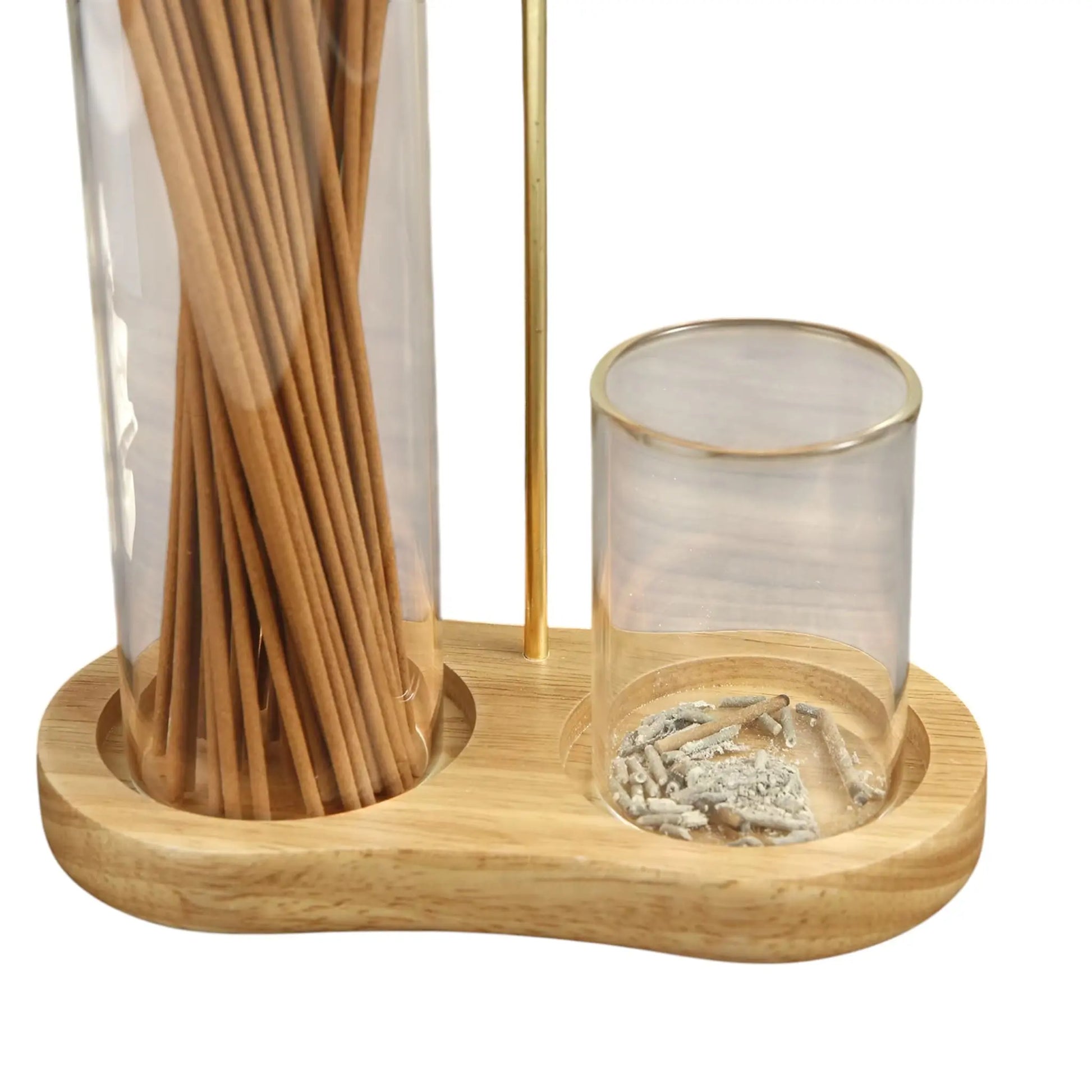 2-in-1 Glass Incense Holder – Anti-Ash Japanese Style Burner & Organizer  Geniogoods