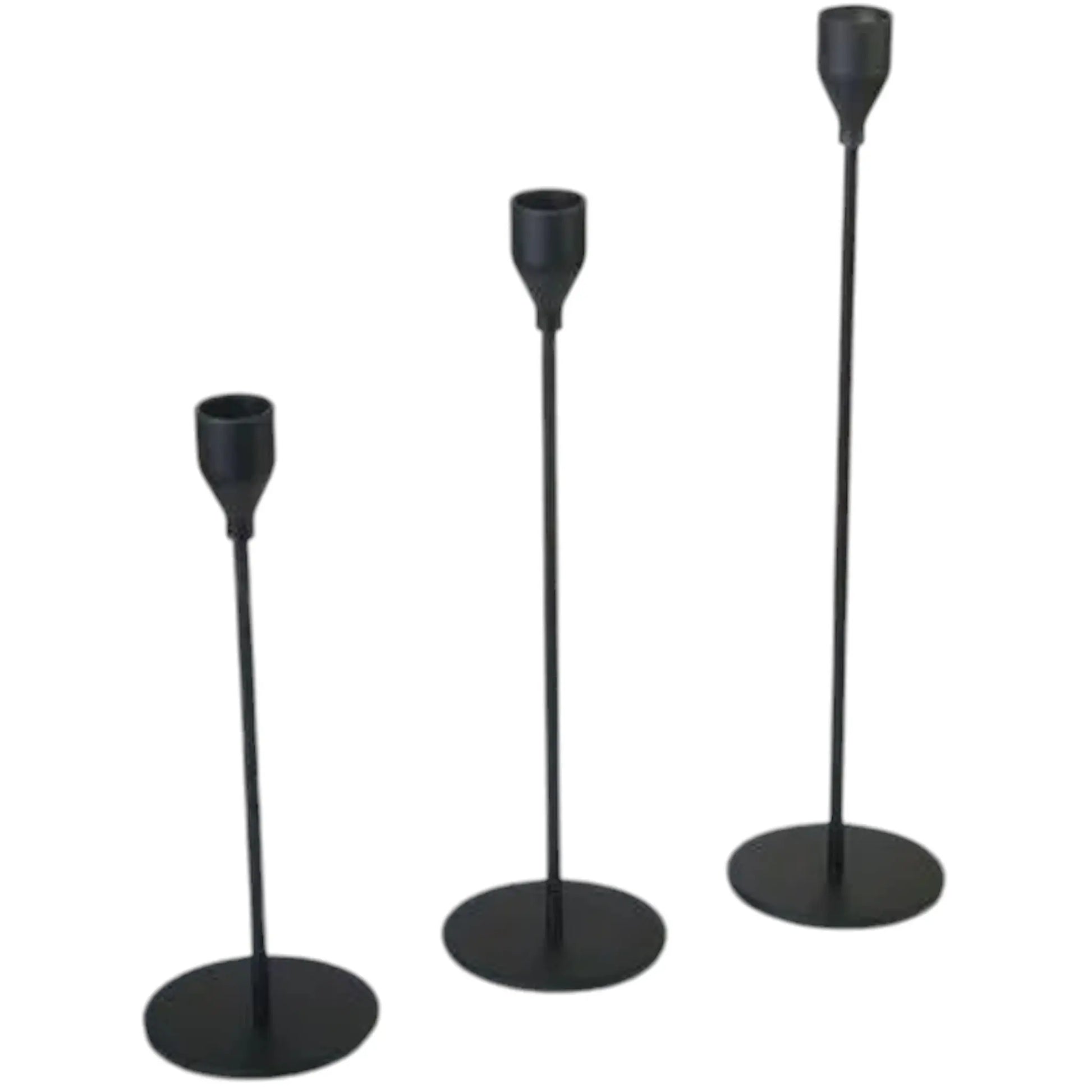 3-Piece Metal Candle Holder Set – Elegant Gold Candlesticks for Home and Event Decor Geniogoods