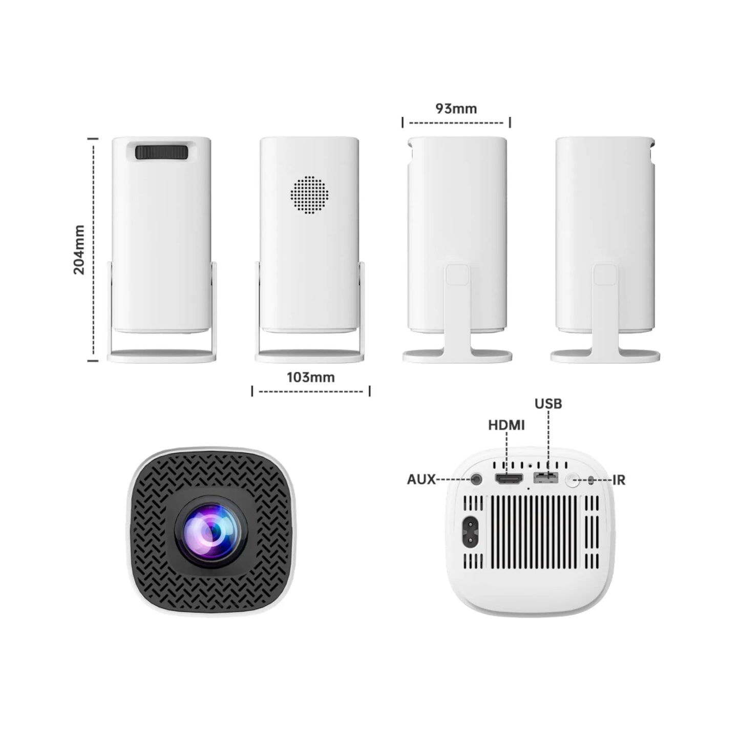 4K Gaming Projector – Portable Home Theater & Retro Gaming Console Geniogoods