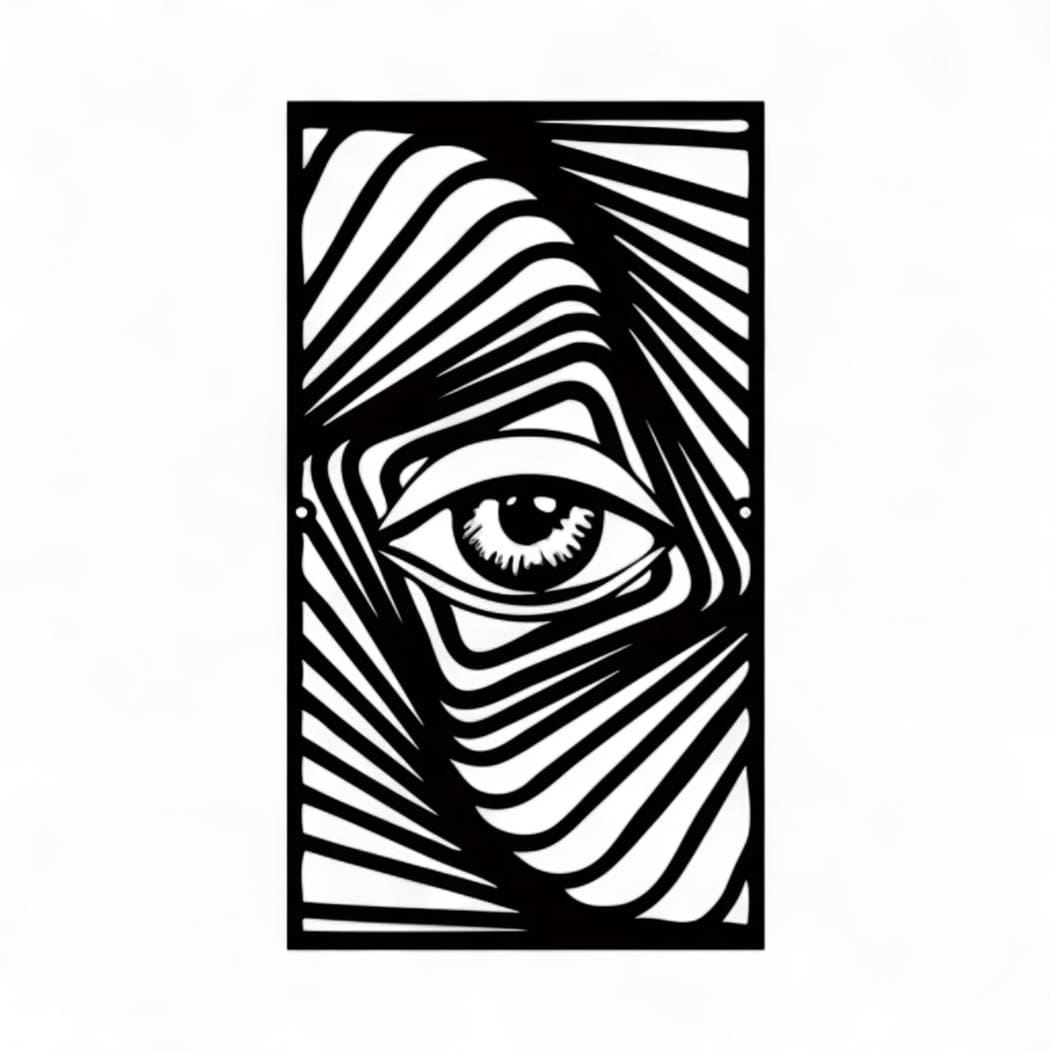 Eye Metal Wall Art – Abstract Decor for Bold Interiors
