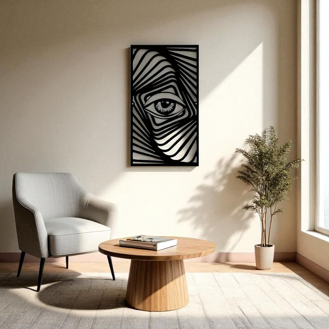 Eye Metal Wall Art – Abstract Decor for Bold Interiors
