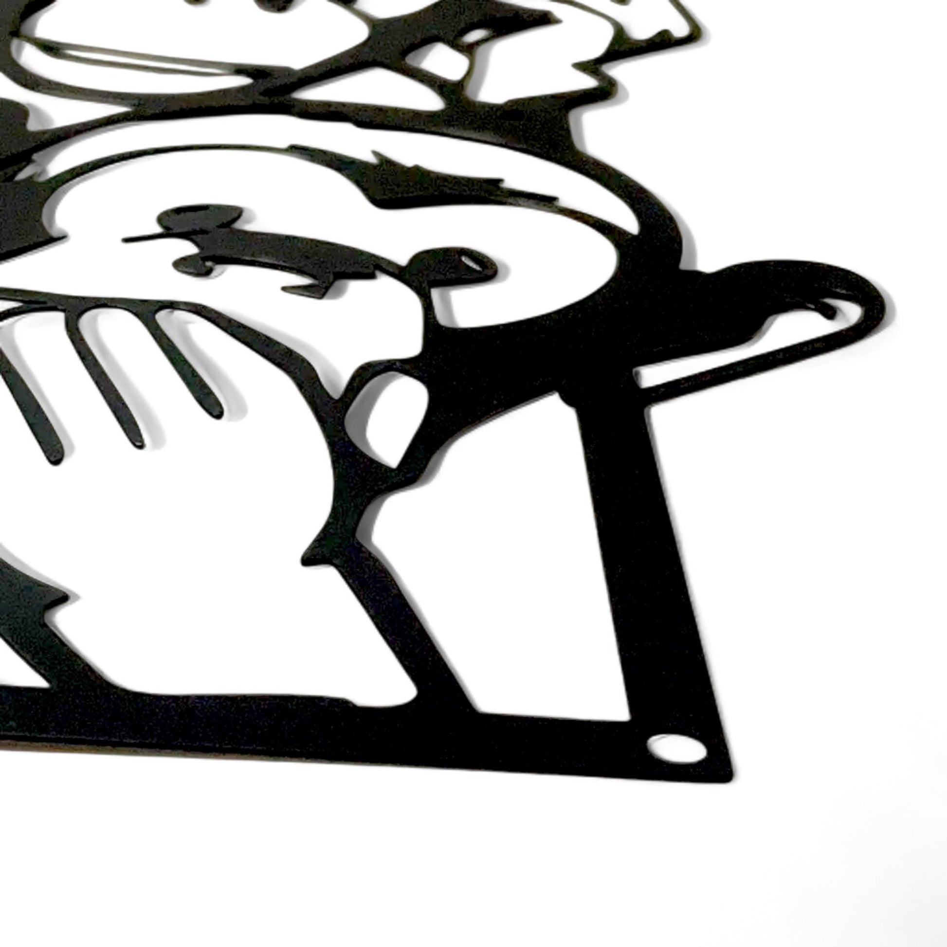 No See Hear Speak Monkey Metal Wall Art – Funny Bathroom Decor