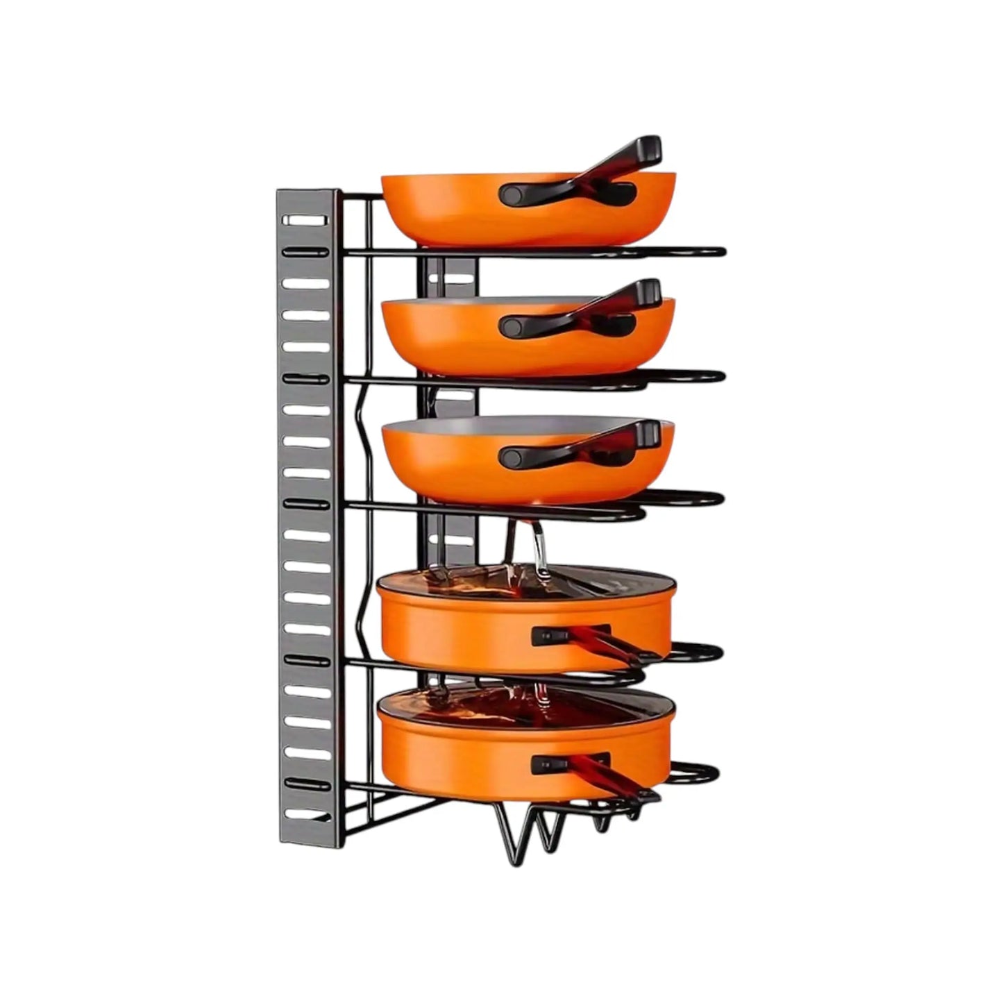 8-Tier Pot Rack Organizer | Space-Saving Kitchen Storage Geniogoods
