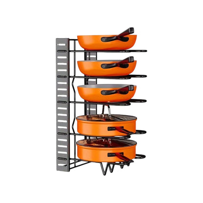 8-Tier Pot Rack Organizer | Space-Saving Kitchen Storage Geniogoods