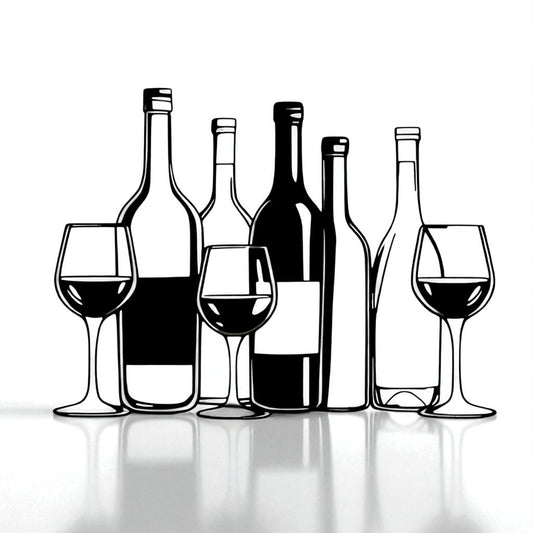Metal Wine Bottles & Glasses Wall Art – Bar Kitchen Decor