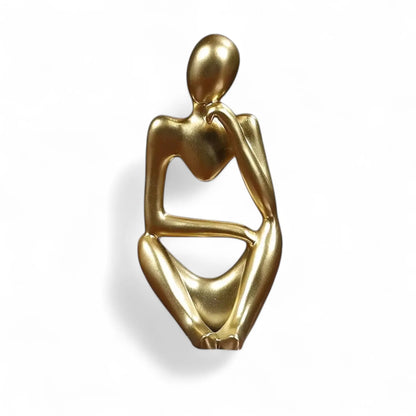 Abstract Thinker Statue – Sand Resin Sculpture for Modern Home Decor  Geniogoods