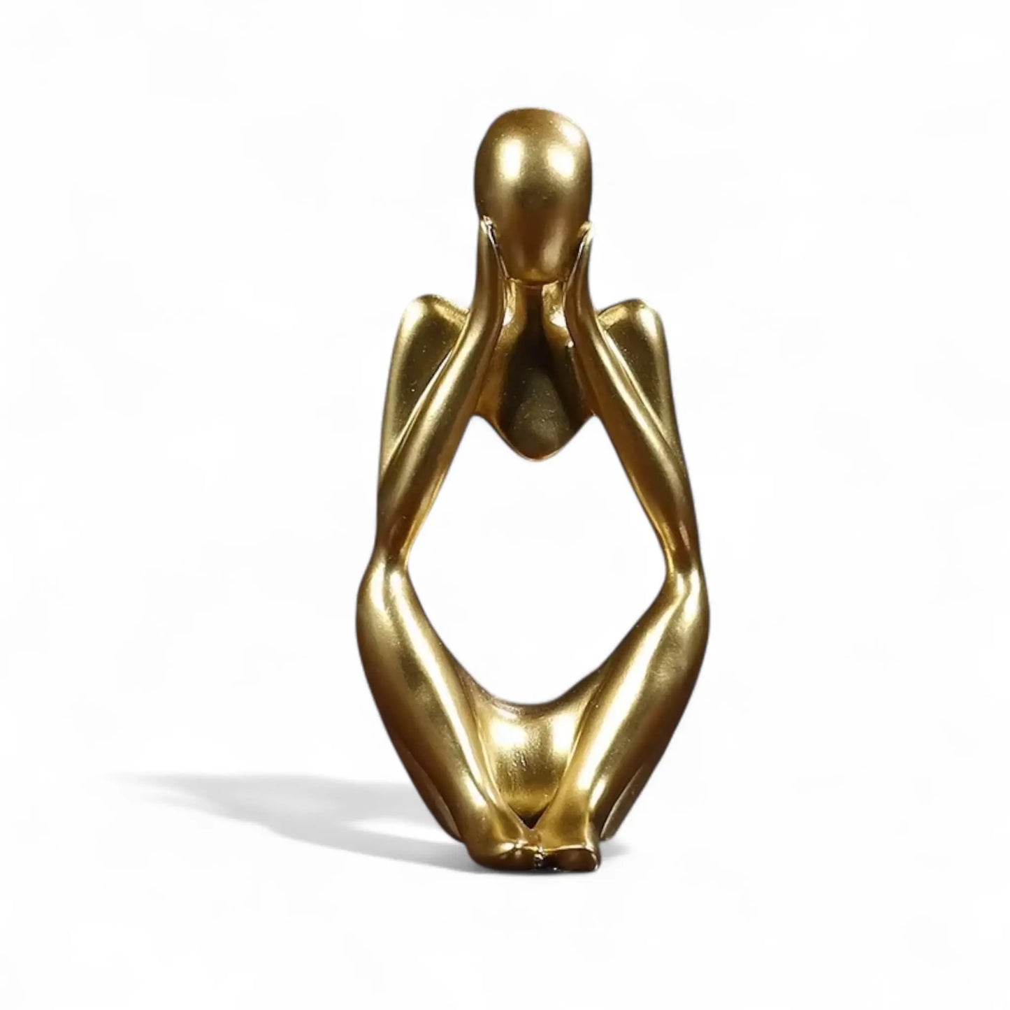 Abstract Thinker Statue – Sand Resin Sculpture for Modern Home Decor  Geniogoods