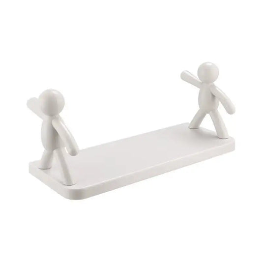 Adhesive Bathroom Shelf – Funny Human Figure Shower Organizer  Geniogoods
