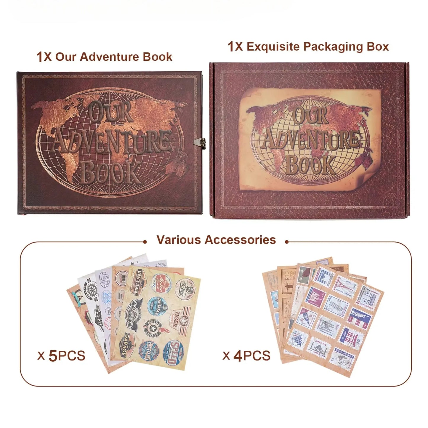 Adventure Scrapbook Album – DIY Memory Book for Couples & Travel  Geniogoods