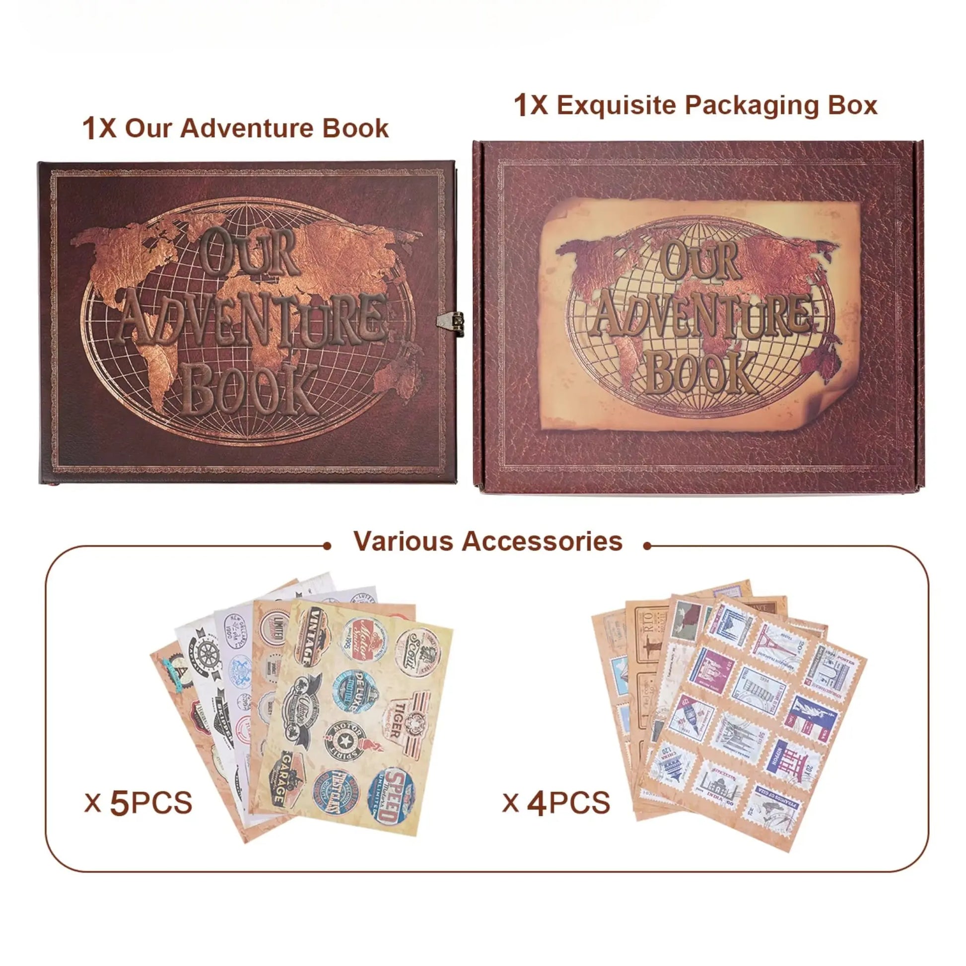 Adventure Scrapbook Album – DIY Memory Book for Couples & Travel  Geniogoods