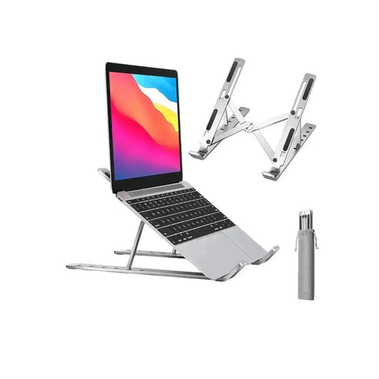 Aluminum Alloy Laptop Stand – Adjustable, Foldable, and Portable - Geniogoods