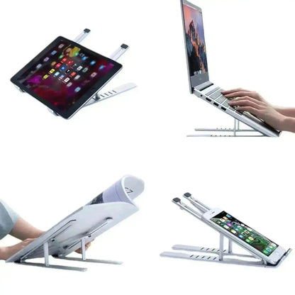 Aluminum Alloy Laptop Stand – Adjustable, Foldable, and Portable - Geniogoods