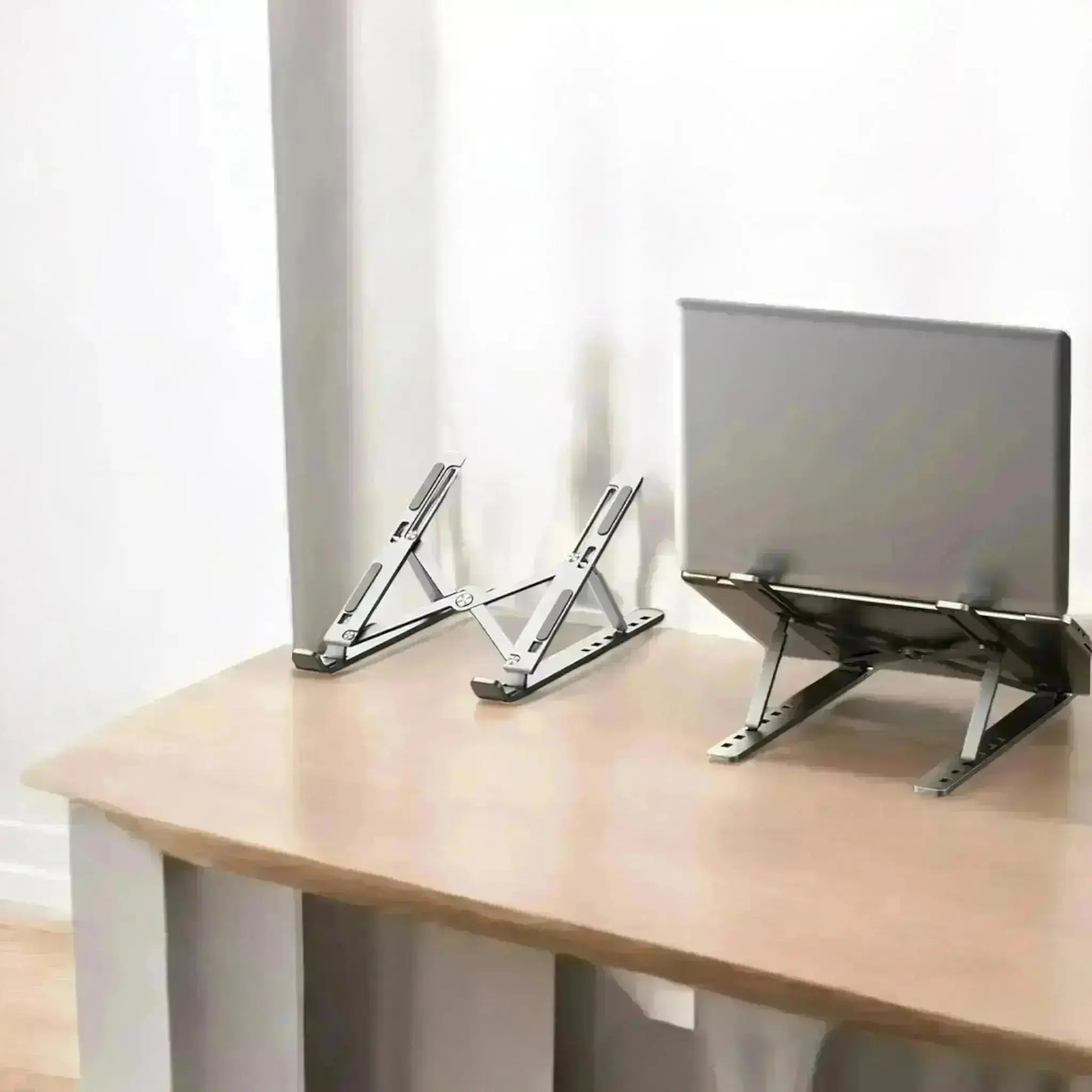 Aluminum Alloy Laptop Stand – Adjustable, Foldable, and Portable - Geniogoods