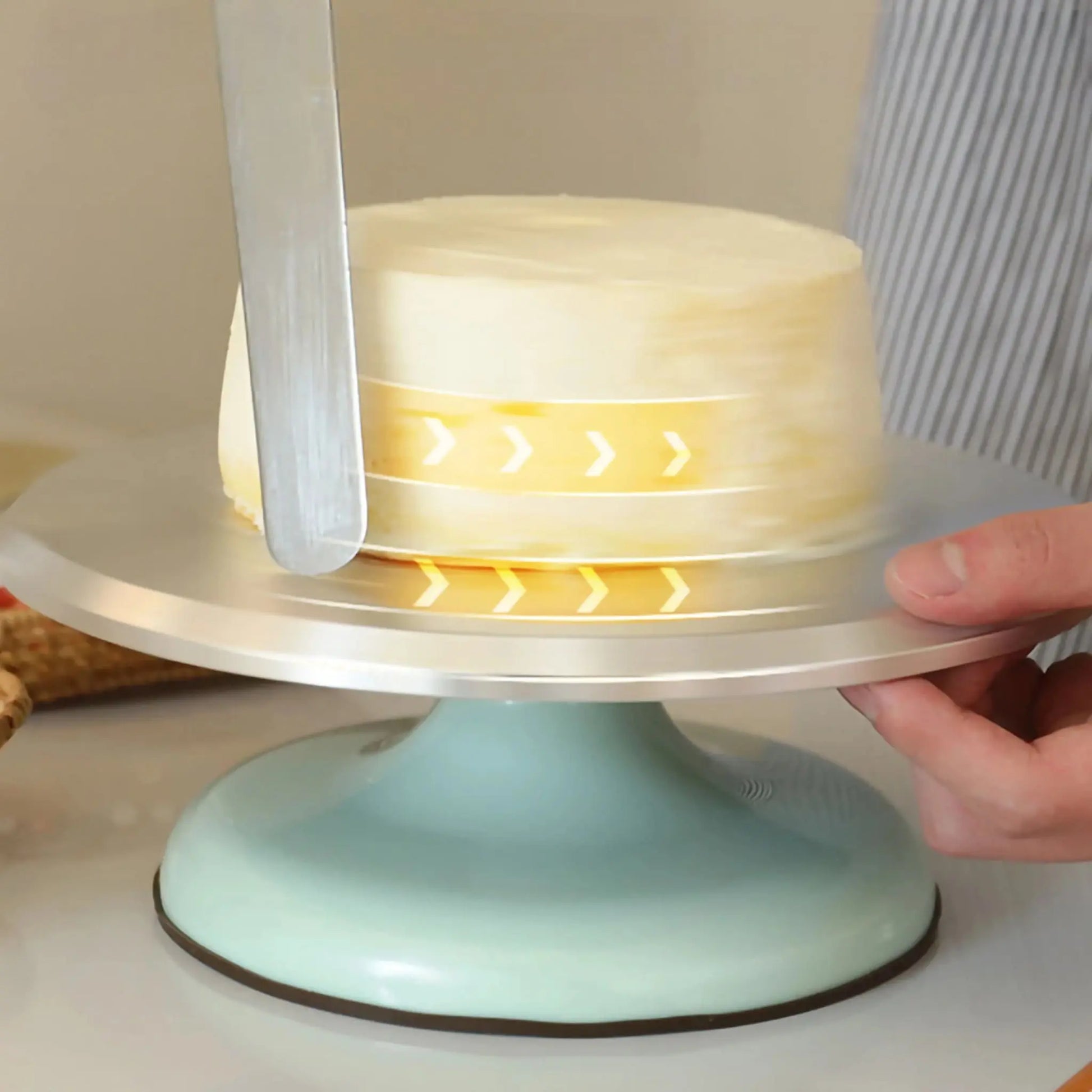 Aluminum Cake Turntable | 10-inch & 12-inch Baking Tool Geniogoods