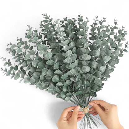 Artificial Eucalyptus Stems – 12pcs Silver Dollar Greenery for Home & Wedding  Geniogoods