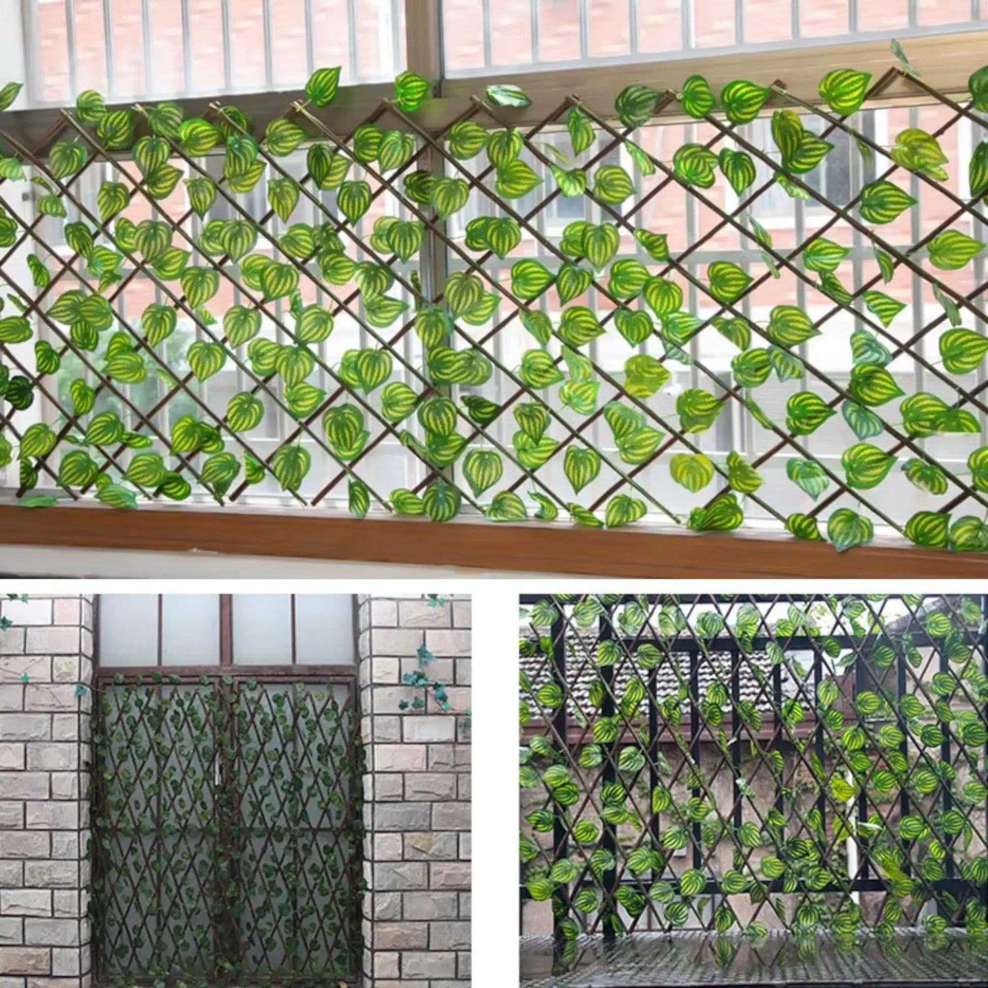 Artificial Leaf Privacy Fence – Expandable Ivy Screen for Balcony  Geniogoods