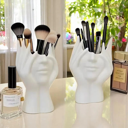 Artistic Desk Organizer – Creative Pen Holder, Brush Stand & Decor  Geniogoods