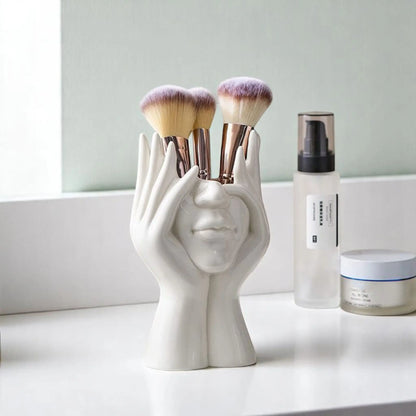 Artistic Desk Organizer – Creative Pen Holder, Brush Stand & Decor  Geniogoods