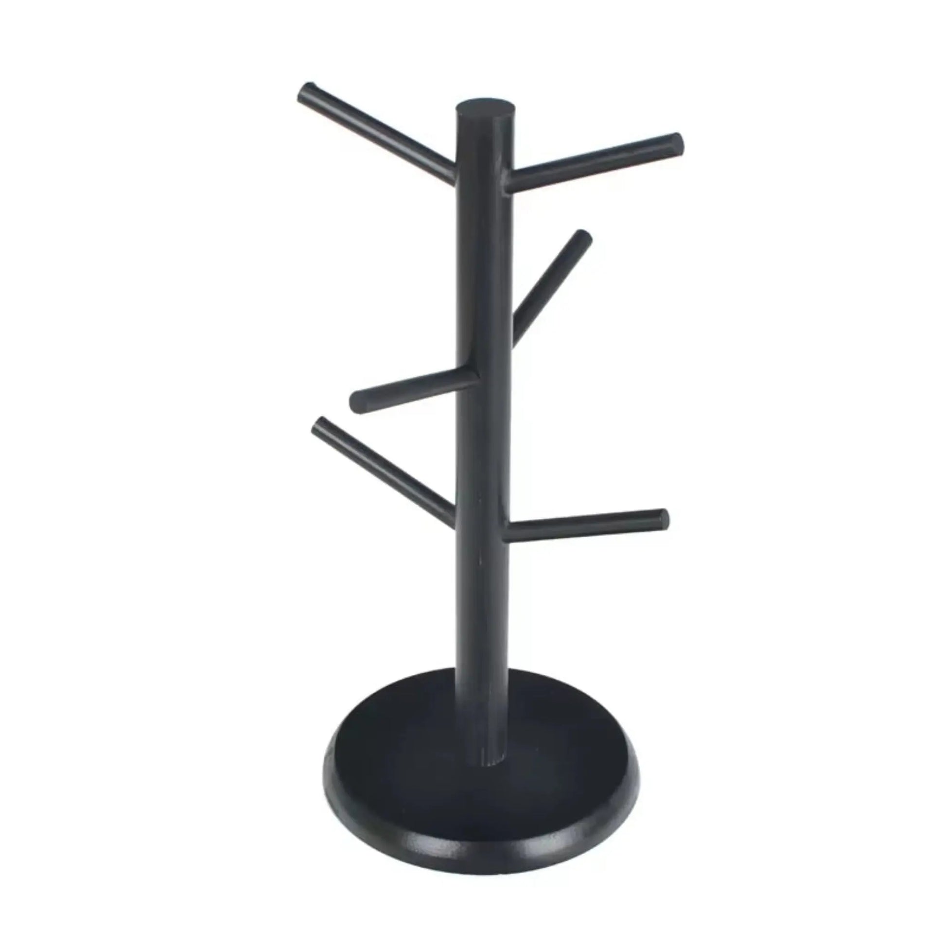 Bamboo Mug Holder Stand – 6-Hook Coffee Cup Storage Rack