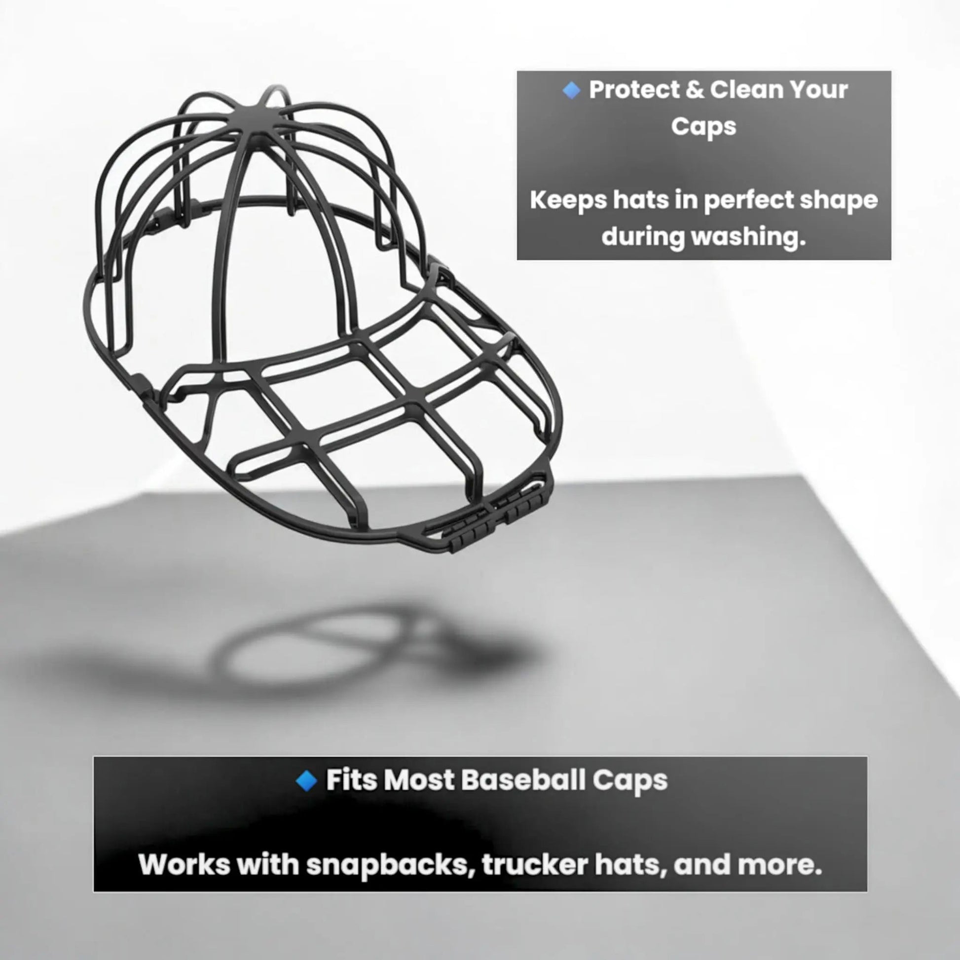 Baseball Cap Washer – Anti-Deformation Hat Protector for Dishwasher & Laundry Geniogoods