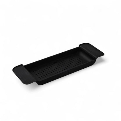 Bathtub tray shelf – retractable bath caddy in black or white  Geniogoods