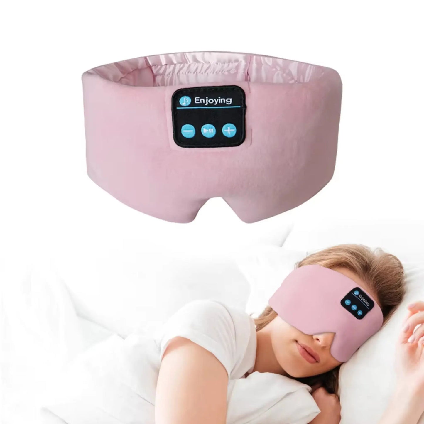 Bluetooth Sleep Headphones Eye Mask – Soft & Comfortable Wireless Music Mask