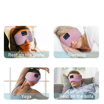 Bluetooth Sleep Headphones Eye Mask – Soft & Comfortable Wireless Music Mask