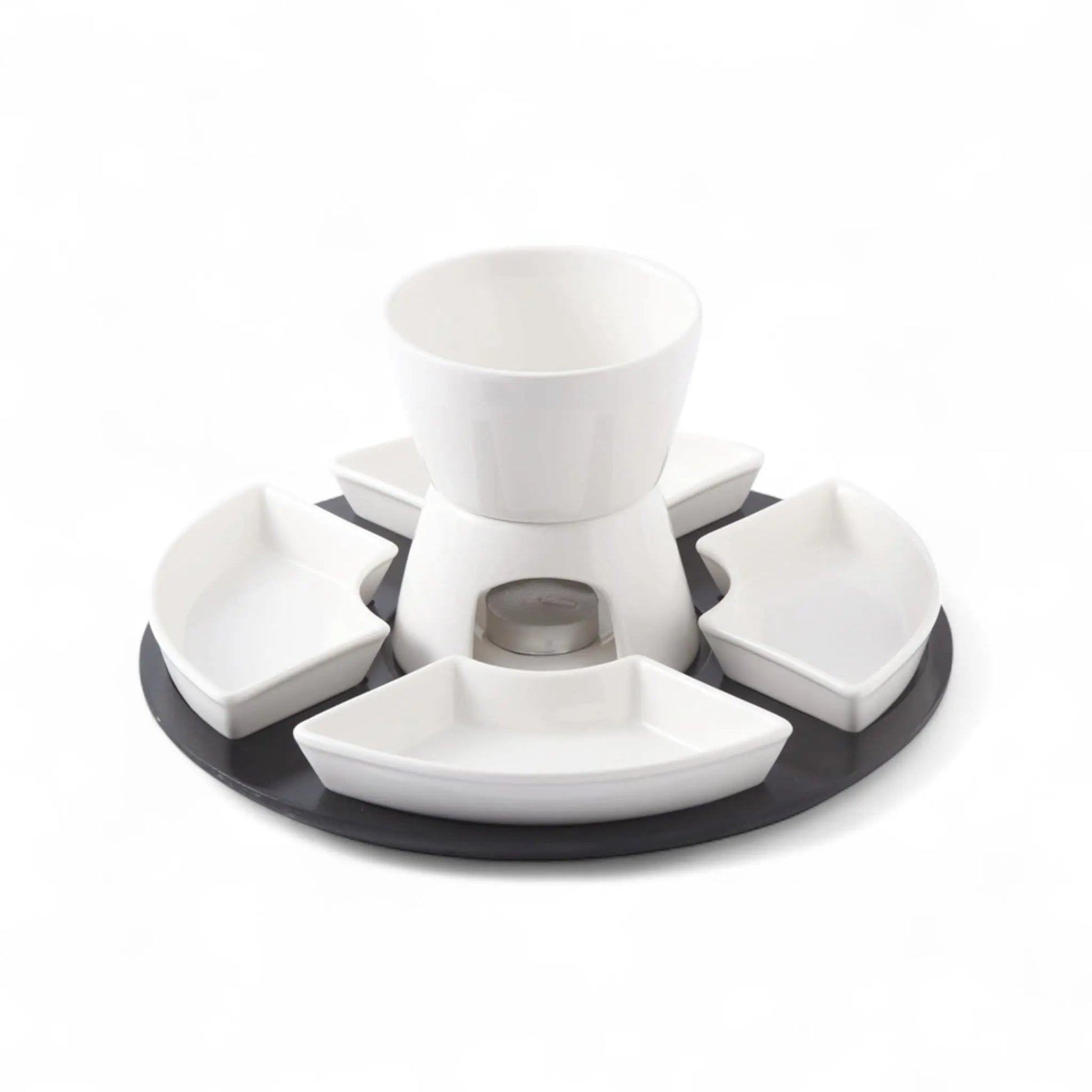 Ceramic Fondue Set for Chocolate – DIY Romantic Dessert Serving Kit  Geniogoods
