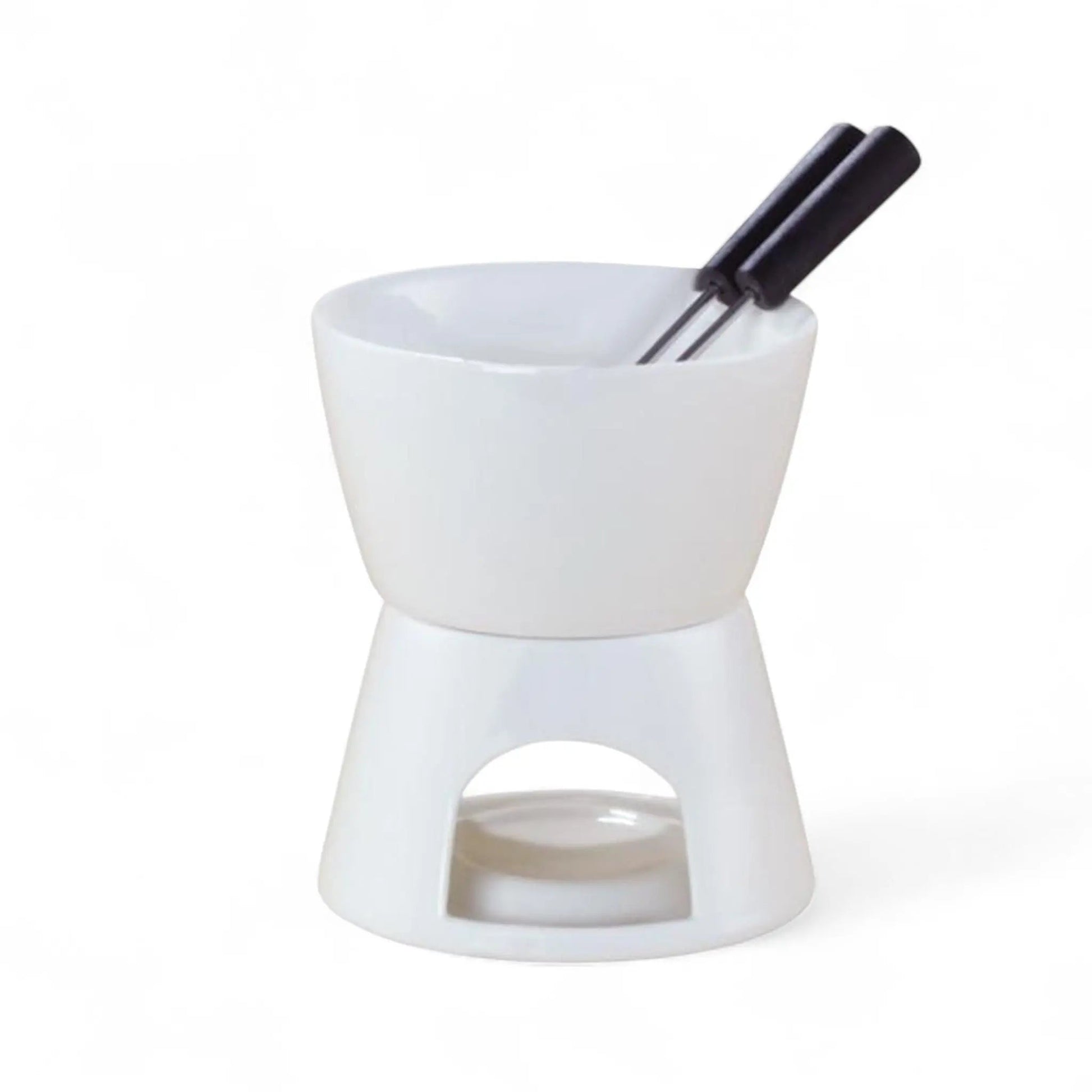 Ceramic Fondue Set for Chocolate – DIY Romantic Dessert Serving Kit  Geniogoods